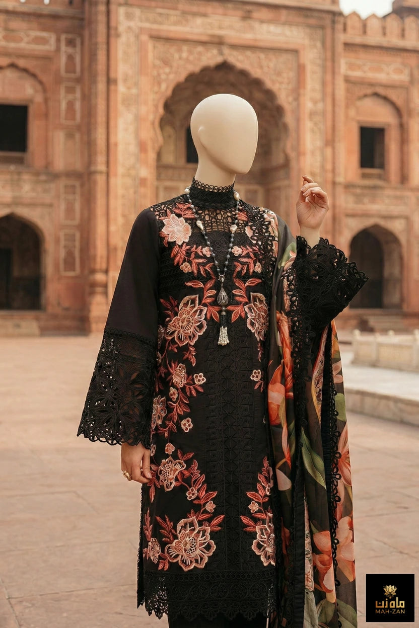MahZan MZ-SF 5454 Unstitched 3pc
