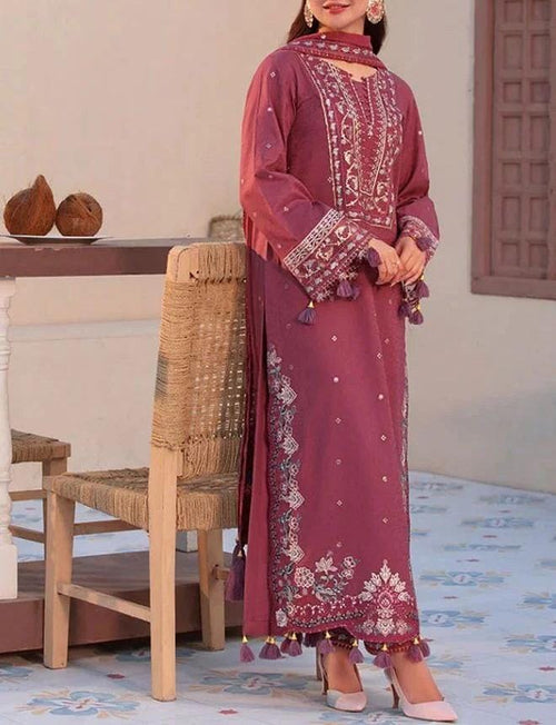 MahZan MZ - Ai 110 Unstitched 3pc - MahZan Official