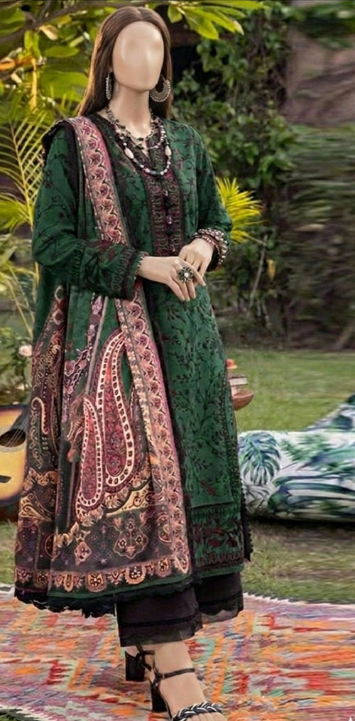 MahZan MZ - Bi Unstitched 3pc - MahZan Official