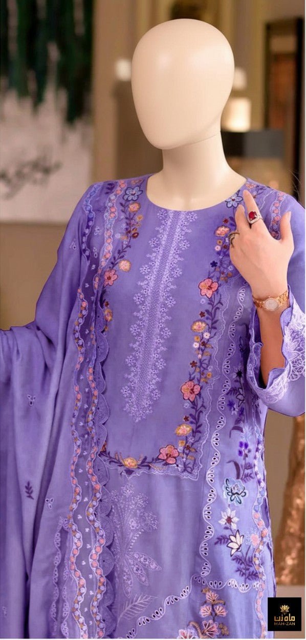 MahZan MZ - SF 717 Unstitched 3pc - MahZan Official