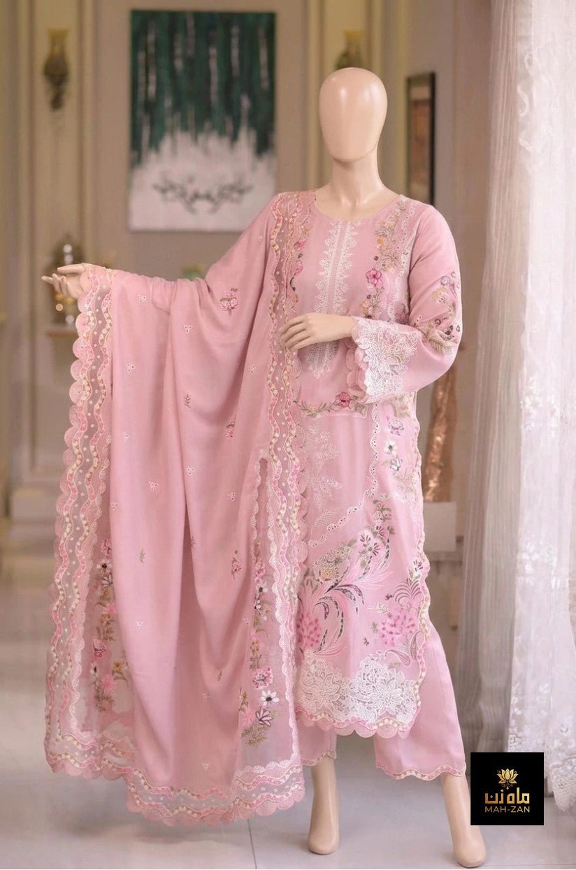 MahZan MZ - SF 717 Unstitched 3pc - MahZan Official