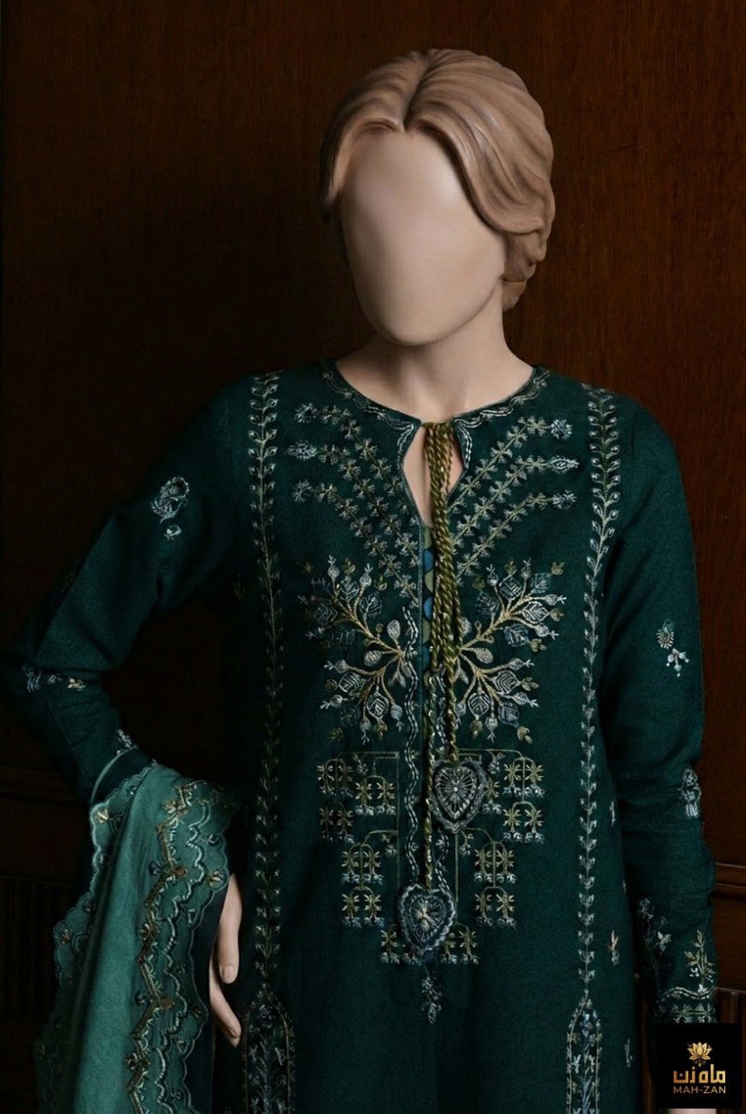MahZan MZ - SF 9088 Unstitched 3pc - MahZan Official