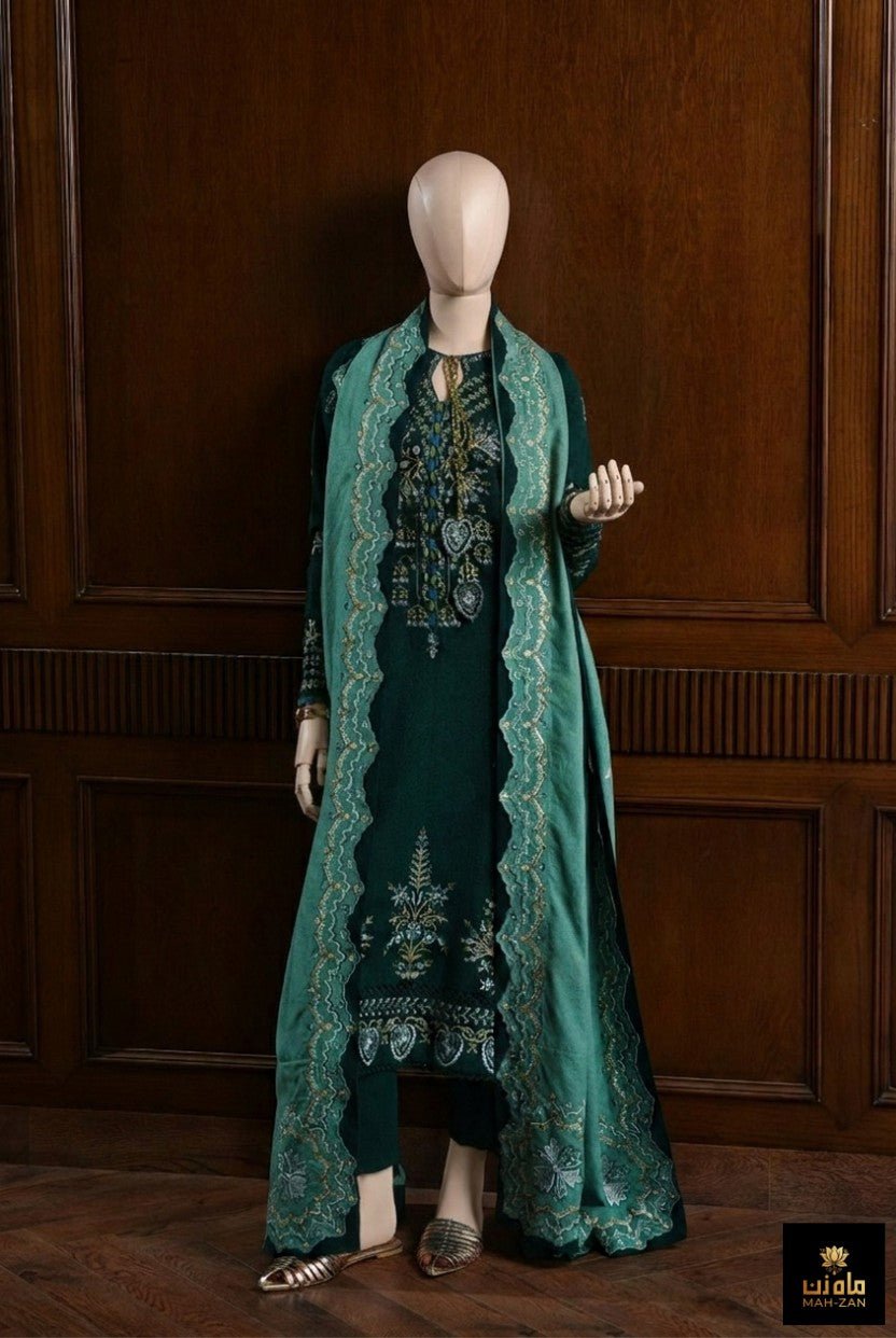 MahZan MZ - SF 9088 Unstitched 3pc - MahZan Official