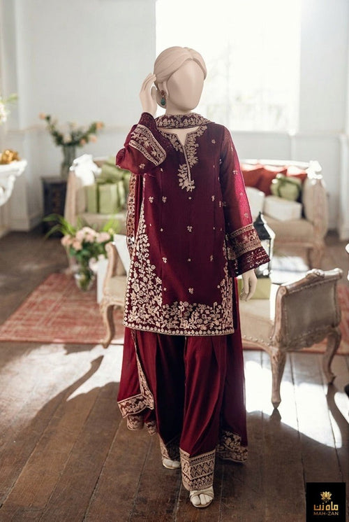 MZ - SF 562 Unstitched - MahZan Official