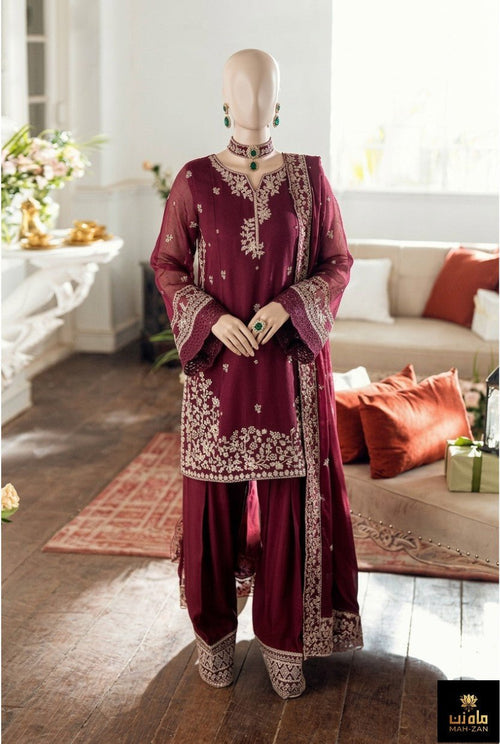MZ - SF 562 Unstitched - MahZan Official